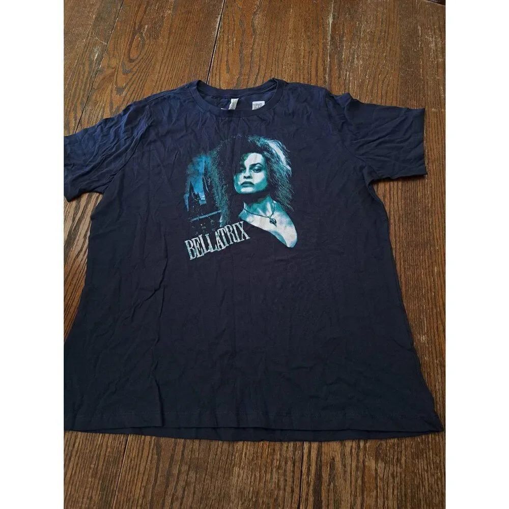 New 2X Bellatrix Harry Potter Blue Short Sleeve Cotton Pullover Tee Tshirt Shirt